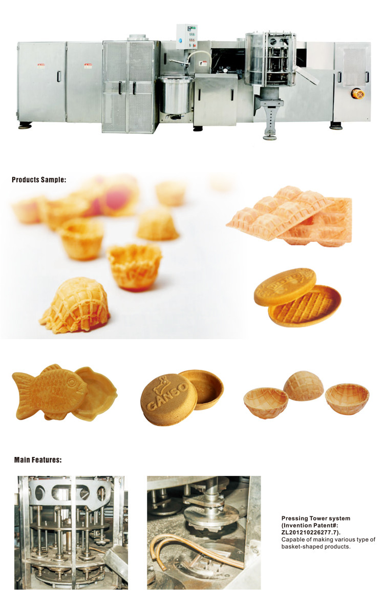 Full Automatic Sugar Cone Making Machine With Customized Shape