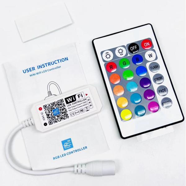 China 24 Keys LED Strip Smart Controller With Smartphone WiFi APP Remote Control on sale China 24 Keys LED Strip Smart Controller With Smartphone WiFi APP Remote Control on sale