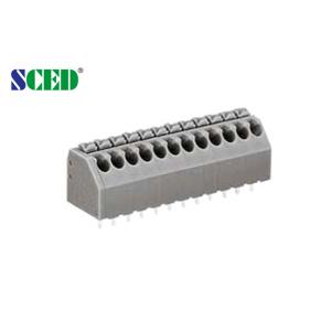 China 5A PCB Spring Terminal Block 3.50mm With 45 Degree Wire Inlet on sale China 5A PCB Spring Terminal Block 3.50mm With 45 Degree Wire Inlet on sale