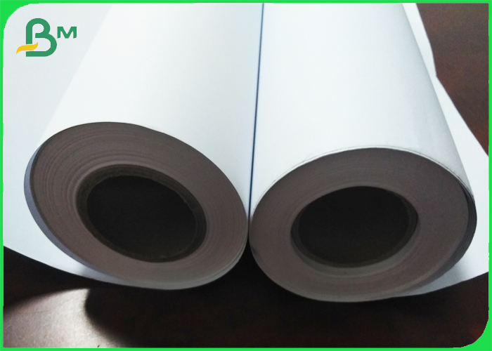 24" x 150ft Plotter Paper Rolls Uncoated White Bond Engineering Paper 2" core