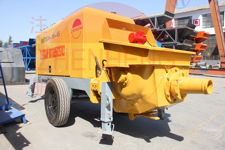 S Tube Valve Cement Mixer Pump , Lift Small Shotcrete Pump With Mixer