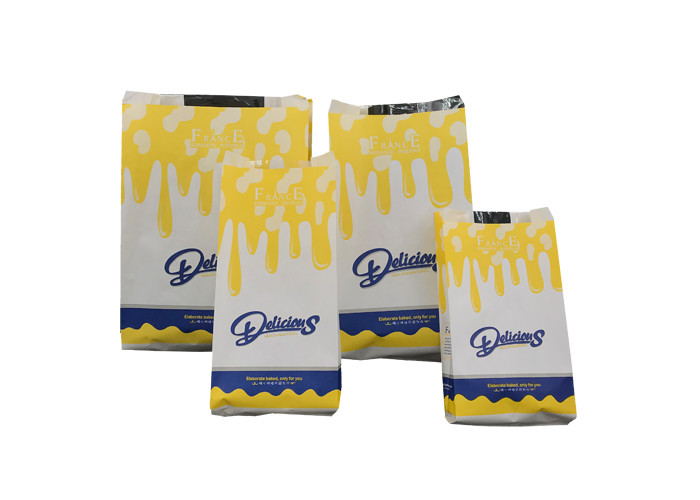 Premium Greaseproof Bakery Packaging Bags / Dry Food Packaging Bags