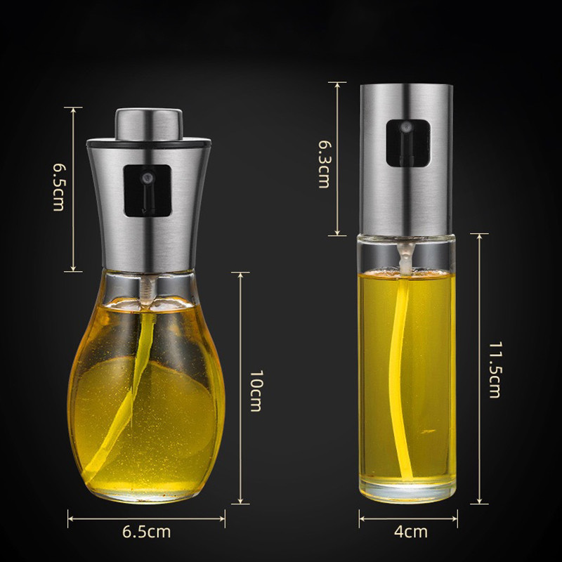 Kitchen Cooking Glass Olive Oil Spray Bottle 200ml Borosilicate Type