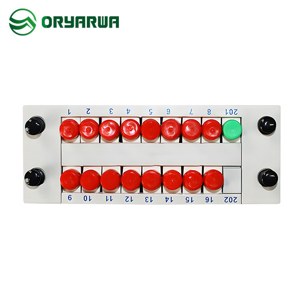 FC UPC 1x16 Fiber Optic Cassette PLC Splitter ABS Material For FTTH