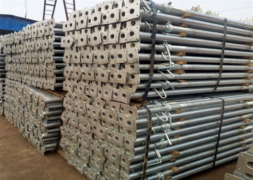 Strong Scaffolding Steel Props Forkwork Supporting Props 2-3 Tons Load Bearing