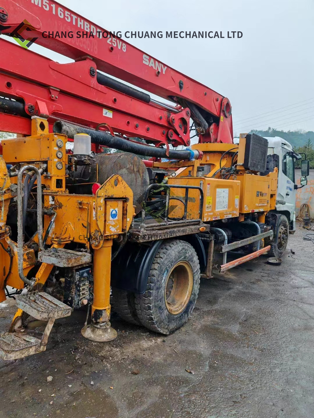 2015 Sany Heavy Industry SYM5165THBDD 25V8 Used Concrete Pump Truck 25 Meter