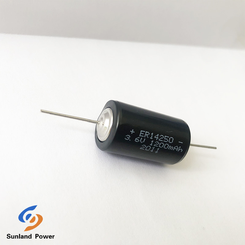 Wide Temperature 3.6V ER14250 1200mAh LiSOCl2 Battery Non Rechargeable For Rain Detector