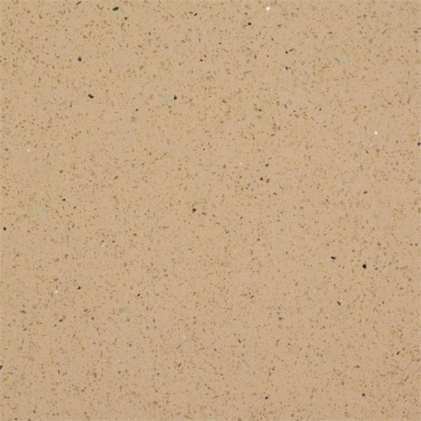 Shiny 3000*1400MM British Tan Colored Glass Countertop Quartz