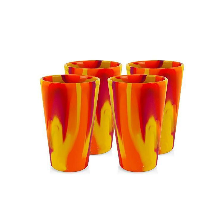 Straight Up Custom Silipint Cups Outdoor Sili Pint Glass OEM ODM