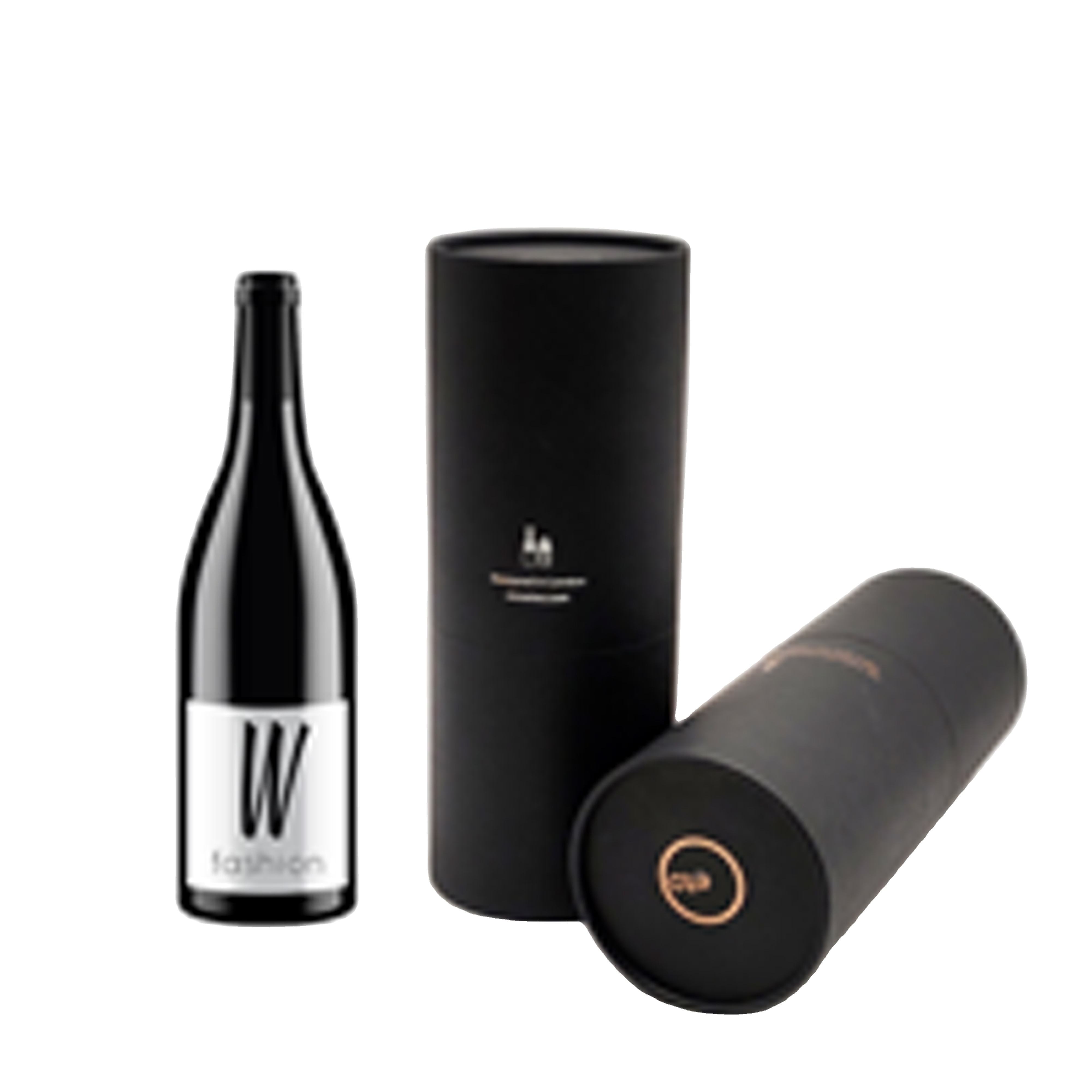 CMYK Cardboard Wine Tube Lining Aluminum Foil Velvet Pillow Inserted