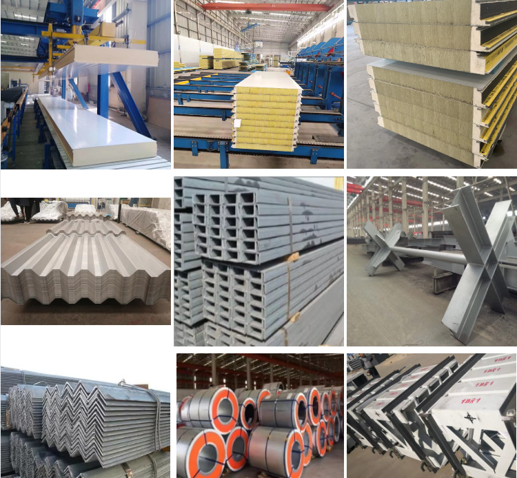 Aesthetic Structural Steel Frame Prefab Metal Warehouse Building Construction