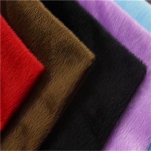 100% polyester plush fabric velboa fabric india knitted short pile plush fabric