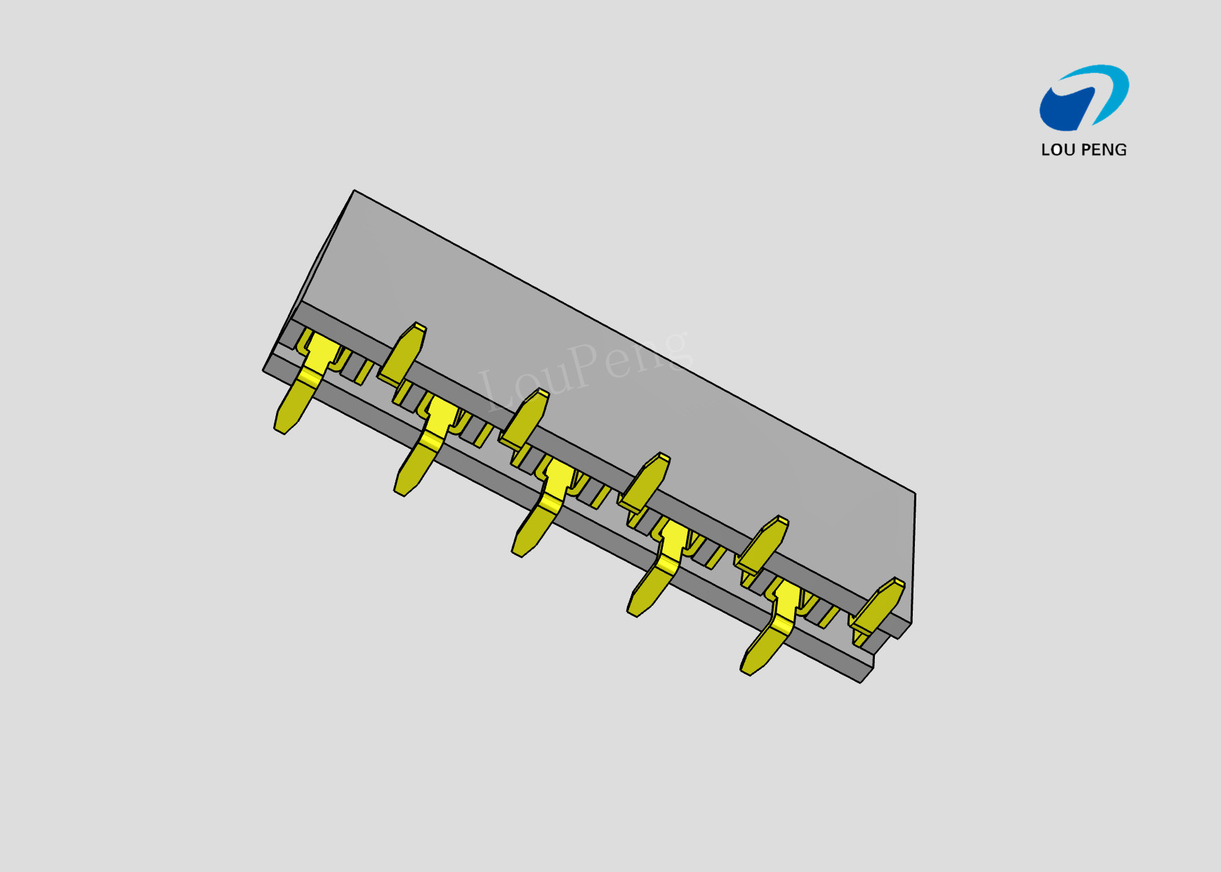 Female header, PCB Mount Receptacle, Vertical, Board-to-Board, 10 Position, 2.54mm Pitch, Shrouded, Gold Flash, SMD