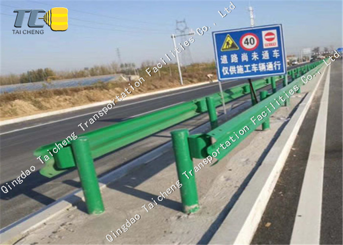 Corrugated Steel Roller Crash Barrier System For Roadside Guardrail