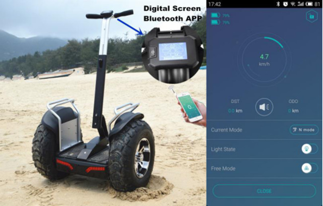 Double Battery 72v, 1266wh Segway Electric Scooter 2 Wheel Self Balancing Scooter