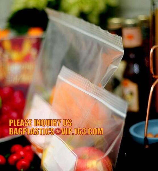 Recloseable Zip lockkk PE bags/ LDPE material Medicine zipper bag/ clear PE