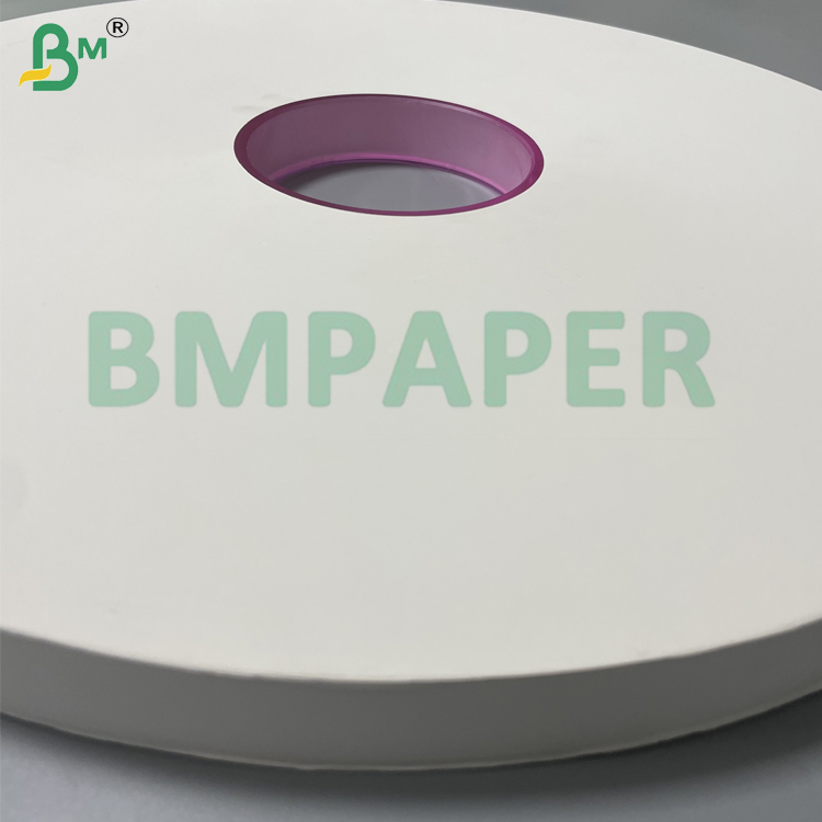 Custom Logo Printed Biodegradable 28gsm White Food-Grade Straw Wrap Paper For Individual Drinking Straw Packaging