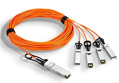 100G AOC Cable Fiber Optic Ethernet Transceiver QSFP28 To QSFP28 RoHS 6 Compliant