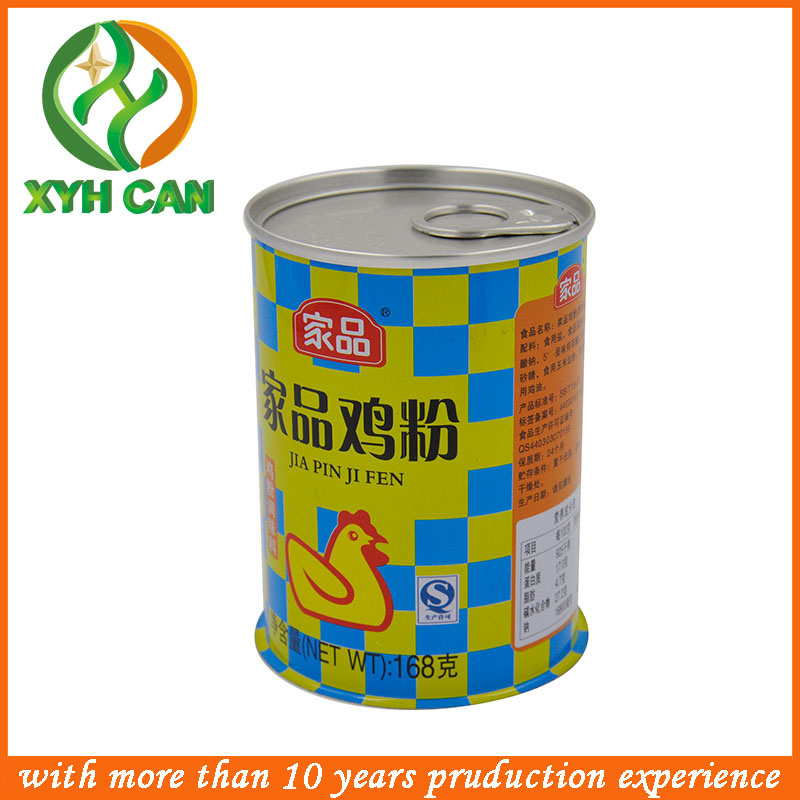 Tin Cans for Milk Powder Round Empty Airtight Tin Containers Glossy Lamination For Chicken Powder