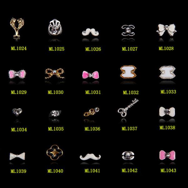 Hot NEW Wholesale Alloy Jewelry 3D Nail Art Jewelry Nail rhinestones Sticker