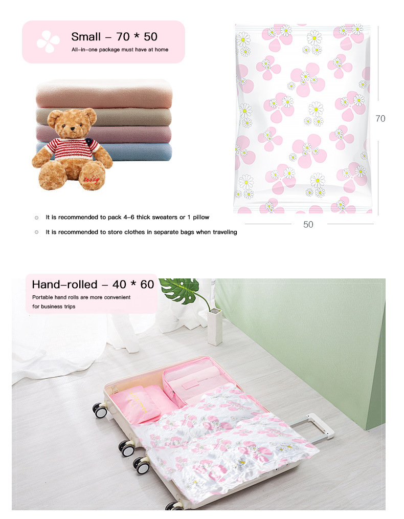 Room Space Selection Support Clear Vacuum Sealing Bags for Comforters Blankets and Clothes