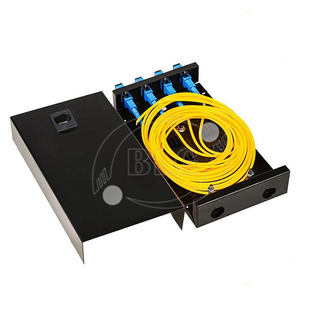 4 Ports ODF FTTH Distribution Terminal Box 19 Inch Standard Rack Mount