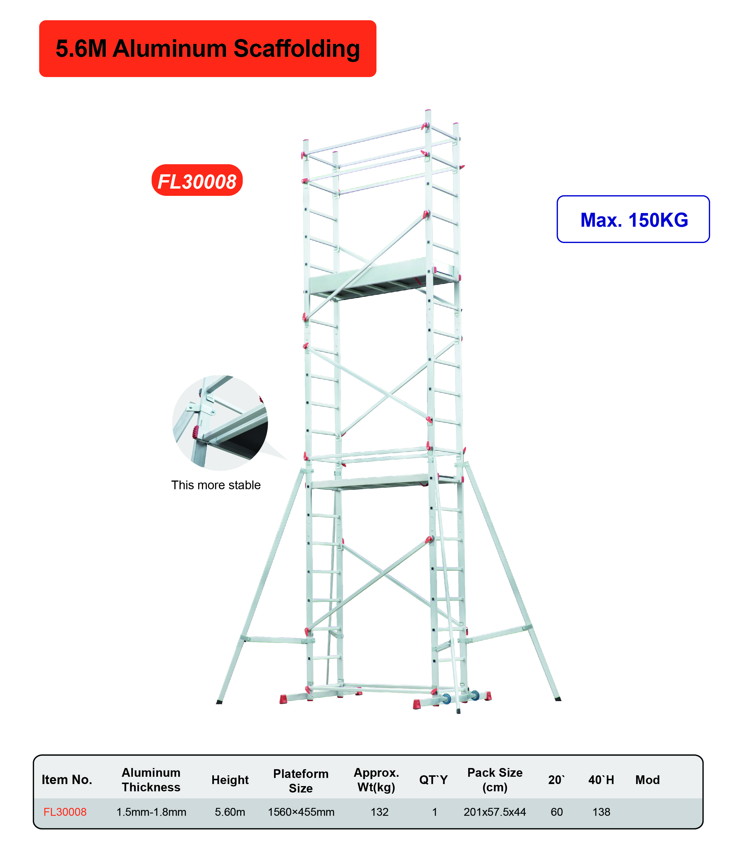 Convenient Scaffold Stair Access Towers High Strength Long Life Span