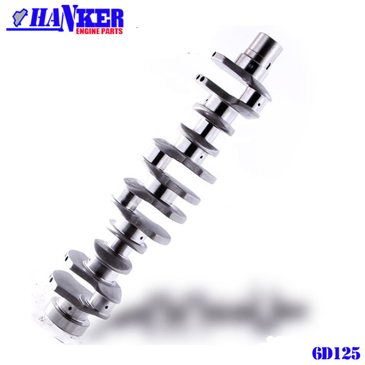 6D125 Diesel Engine Crankshaft 6151-31-1110 6151-35-1010 Aftermarket Spare Parts