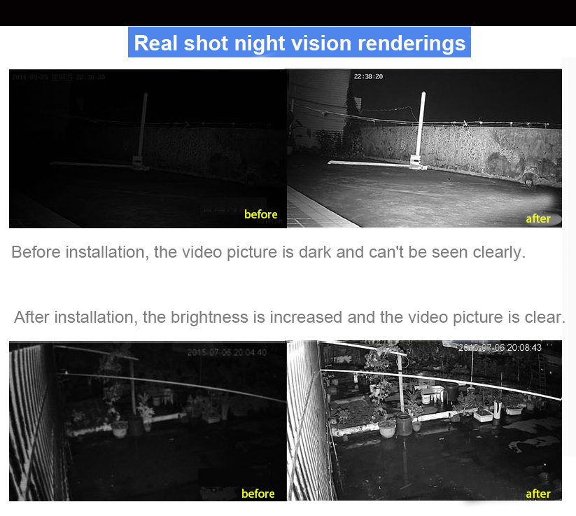 With infrared or laser monitor fill light