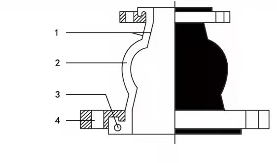DN200 PN16 Factory Concentric Reducer Ss304 Flange Rubber Expansion Joint Custom Large Diameter For Pipe