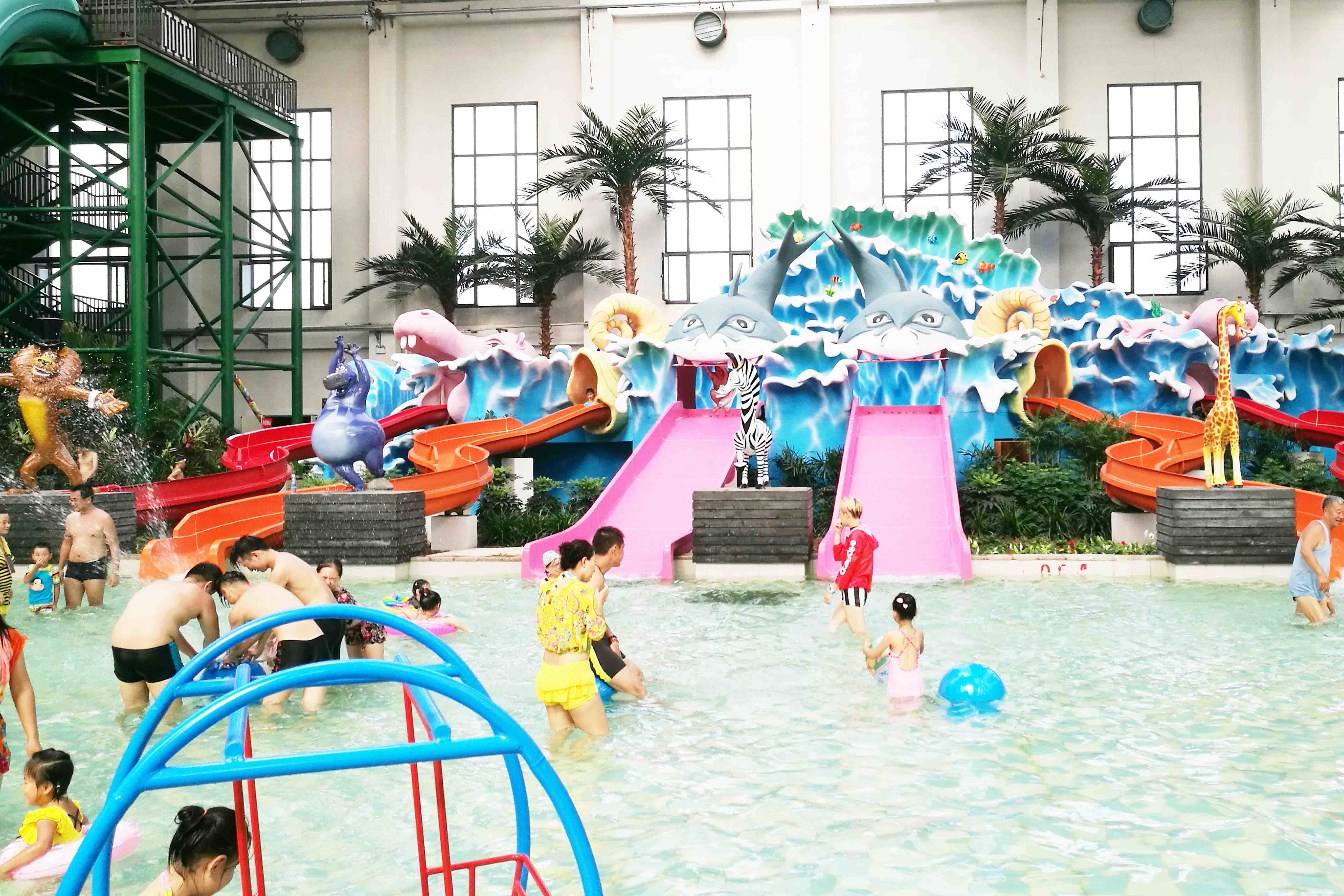 Fiberglass kids residential pool slide for water play / children water slides
