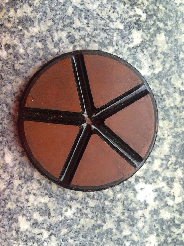 3 Inch ceramic bond concrete polishing pads for fast grinding concrete floors with velcro backing