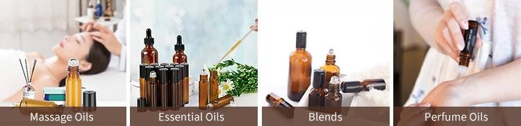 Matte Amber Glass Roller Bottles Bulk 3 Oz 10ml