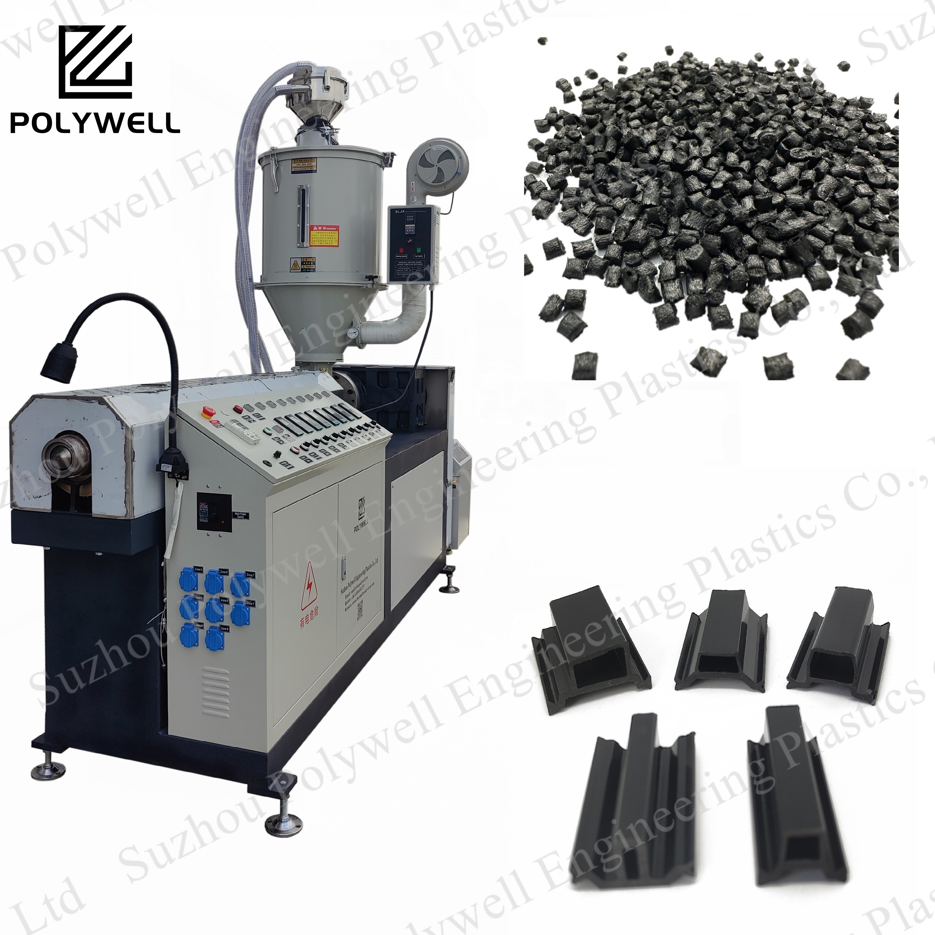 PA66 GF25 Thermal Break Strip Production Line Extruder Machine Heat Insulation Profile Extrusion Machinery