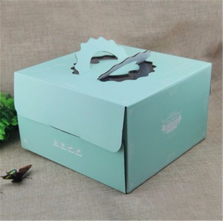 Cake Custom Cardboard Display Boxes Recycled Materials With Window
