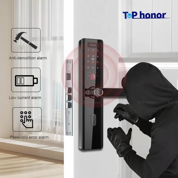 Quality Home Smart Fingerprint Door Lock 3D Face Recognition Code Card NFC Key Unlock for sale