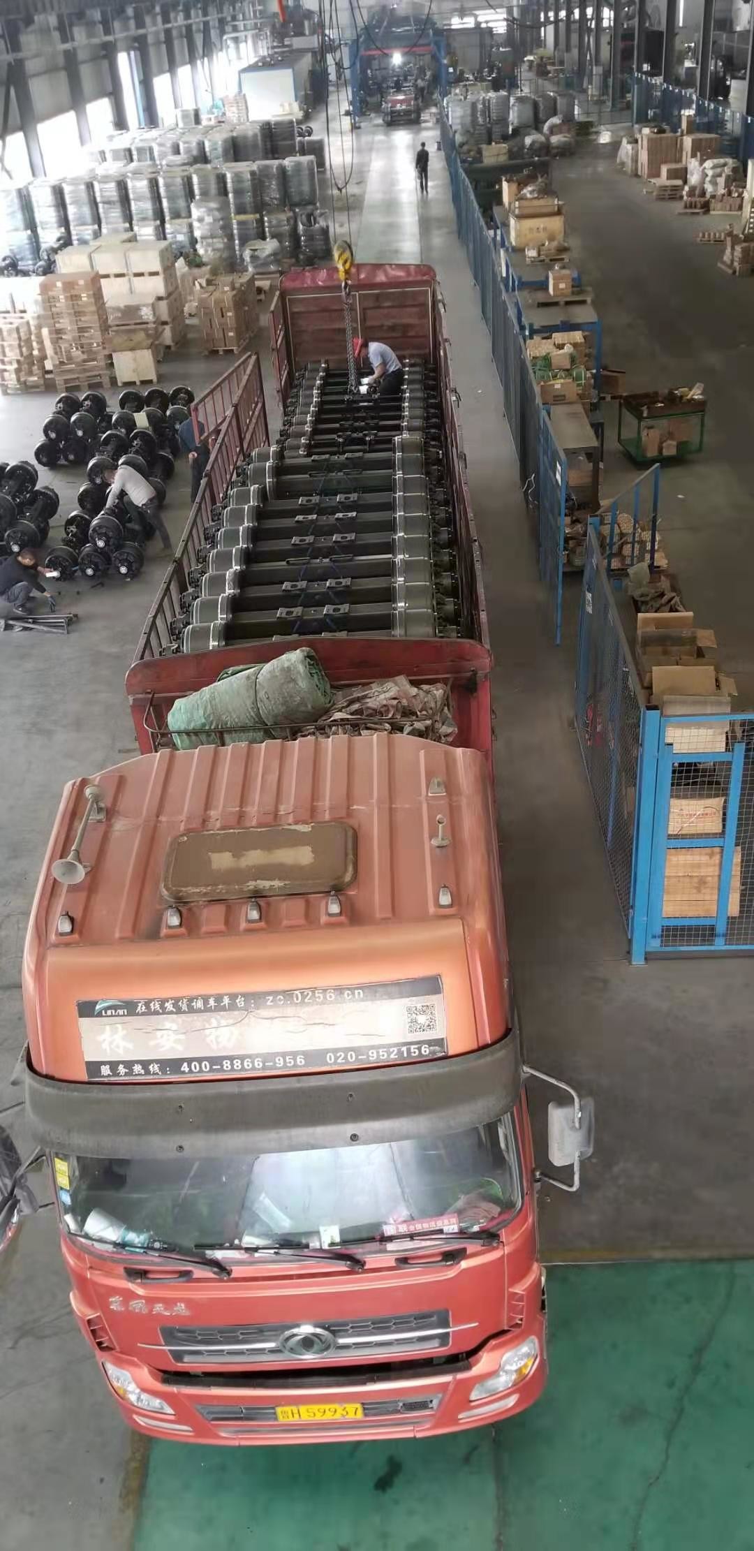 Fuwa 13 T Axle Trailer Chassis Parts For Semi Trailer And Truck