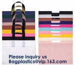 Custom Size Soft Flexi Loop Handle Gold Plastic Shopping Bag Restaurant Takeaway