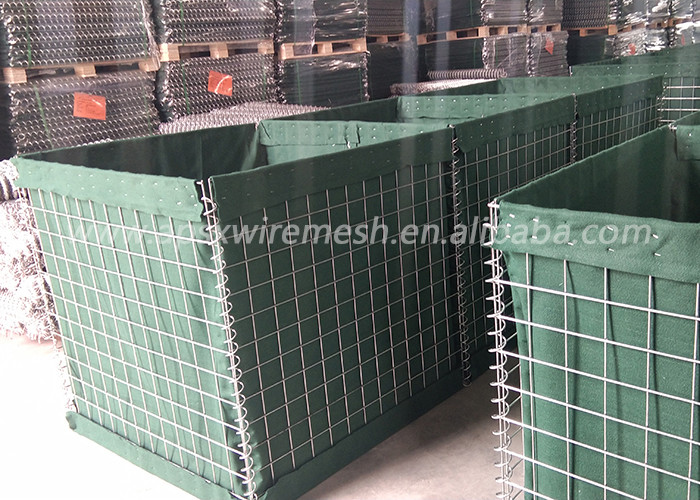 Galvanized Welded Mesh Gabion Military Barrier