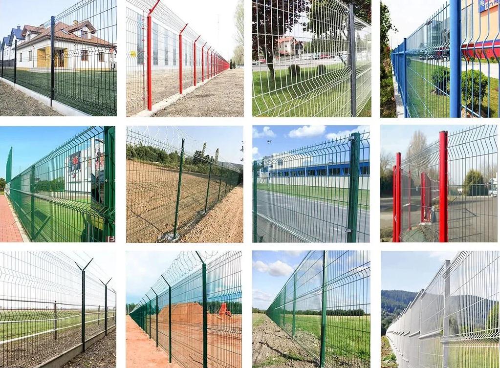 curved mesh fence