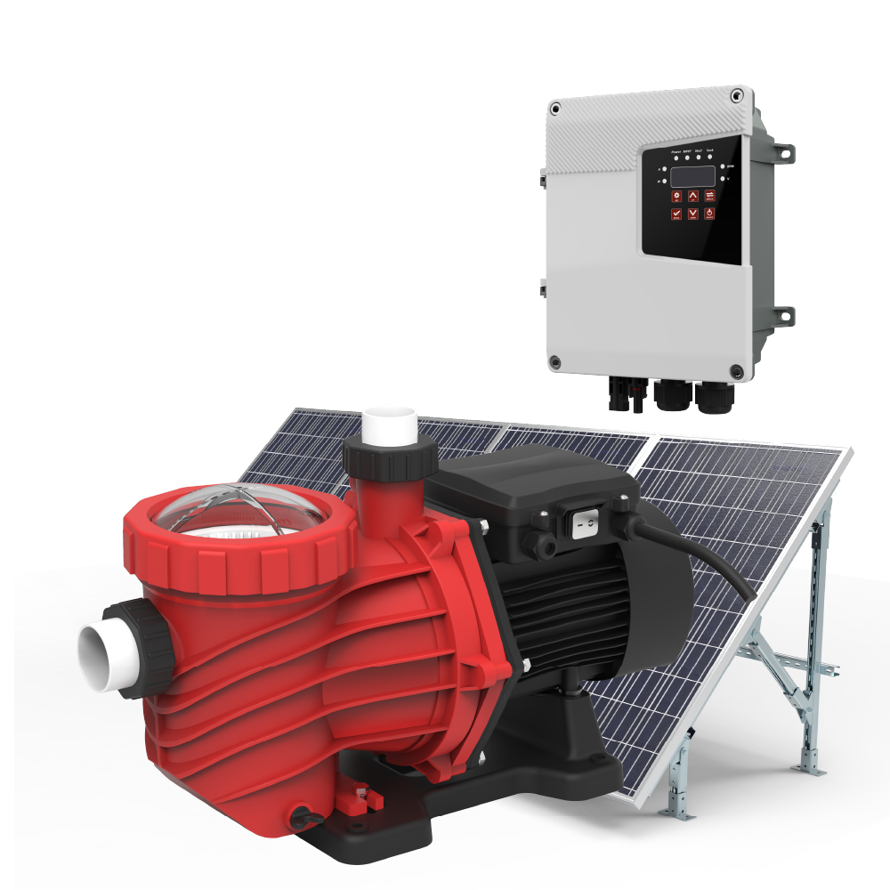 150V-180V Optimum Input Voltage 1.2Hp Solar Water Pump for DC Solar Swimming Pool 900W