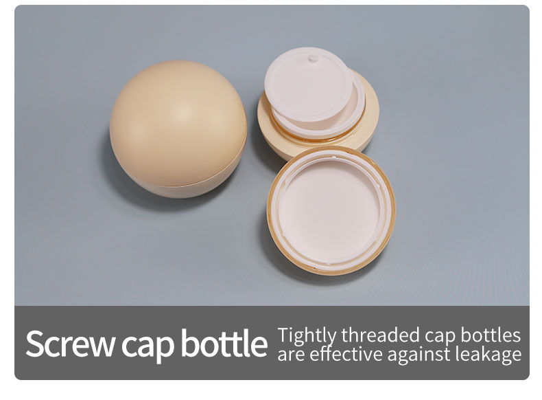50g Egg Shaped Plastic Baby Cream Container for Skincare Products ABS Material