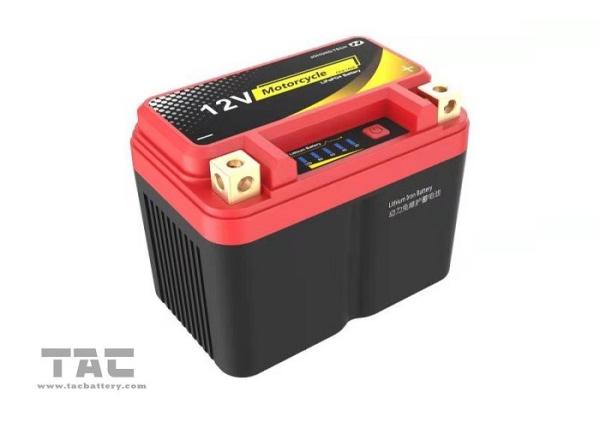 ROHS Portable Car Jump Starter , 10AH Lifepo4 Motorcycle Starter Battery Pack