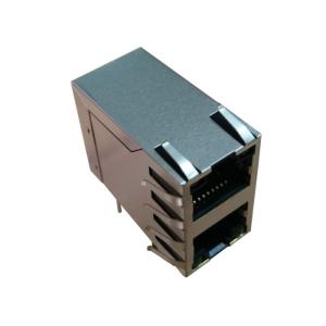  DA1D102K4 / DA1T001A1 Stacked Rj45 2x1 Integrated Gigabit Ethernet Modular Jack Manufactures