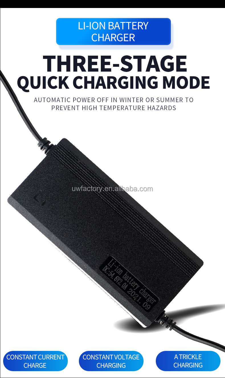 Universal Input Voltage AC100-240V 50/60Hz 10A Battery Charger for 12 Volt E-bike Solar Car Electric Scooter and More