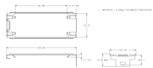 2-2170740-3 QSFP28 Cage Assembly 1 x 3 Port With Heat Sink 28 Gb/s Included