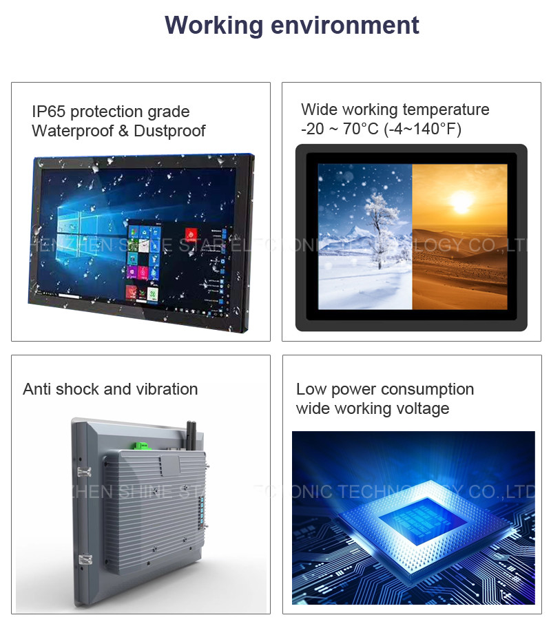 17 Inch IP65 Waterproof PCAP Touch Screen Industrial Panel PC With NFC RFID Reader