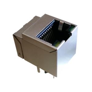 HFJV1-1G06-L11RL Vertical 1000Base-T RJ45 Socket Shielded W/LEDs