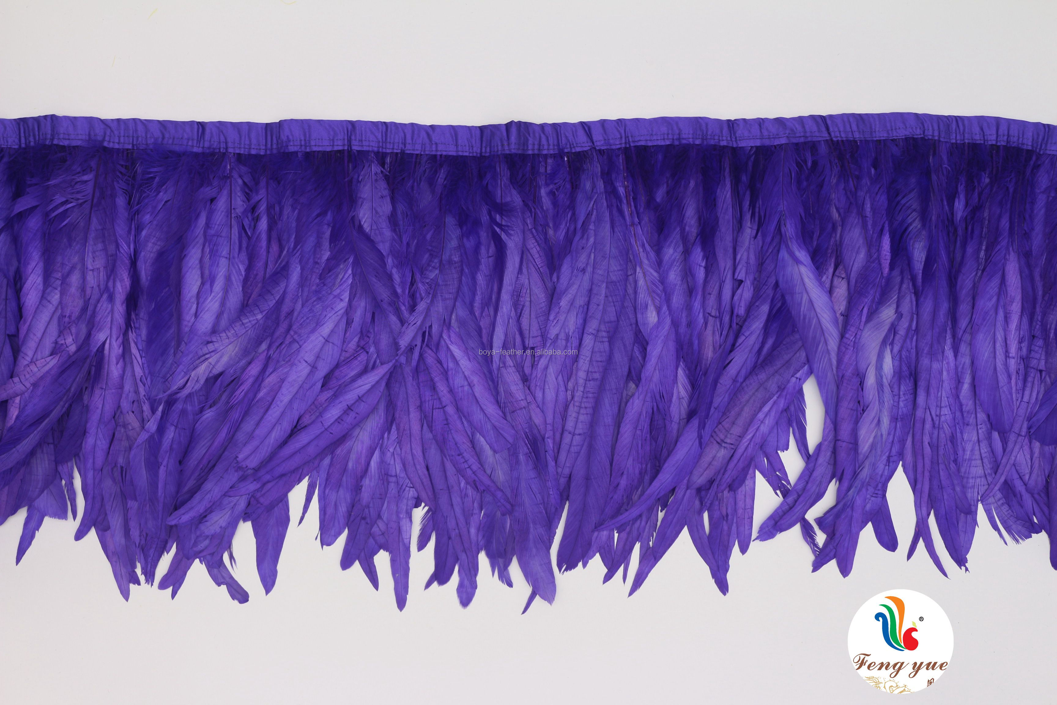 10-12 inch Rooster Coque Feather Fringe Trim for Quick Shipping DHL UPS FEDEX EMS TNT
