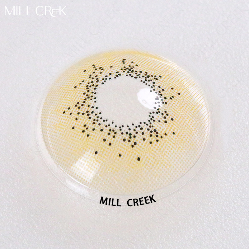 14mm Natural Colored Hyperopia Hazel Green Contact Lenses For Black Eyes